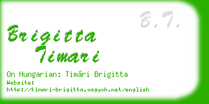 brigitta timari business card
