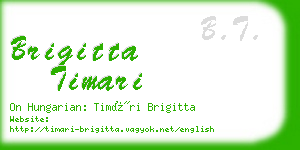 brigitta timari business card